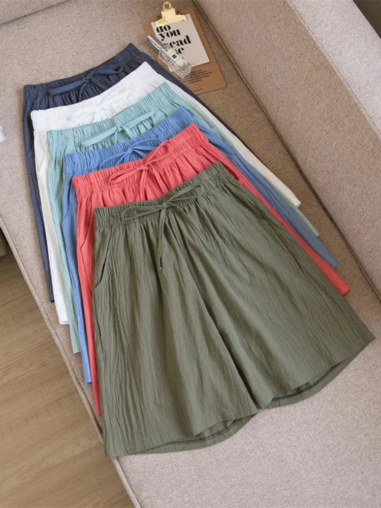 Short ample en coton