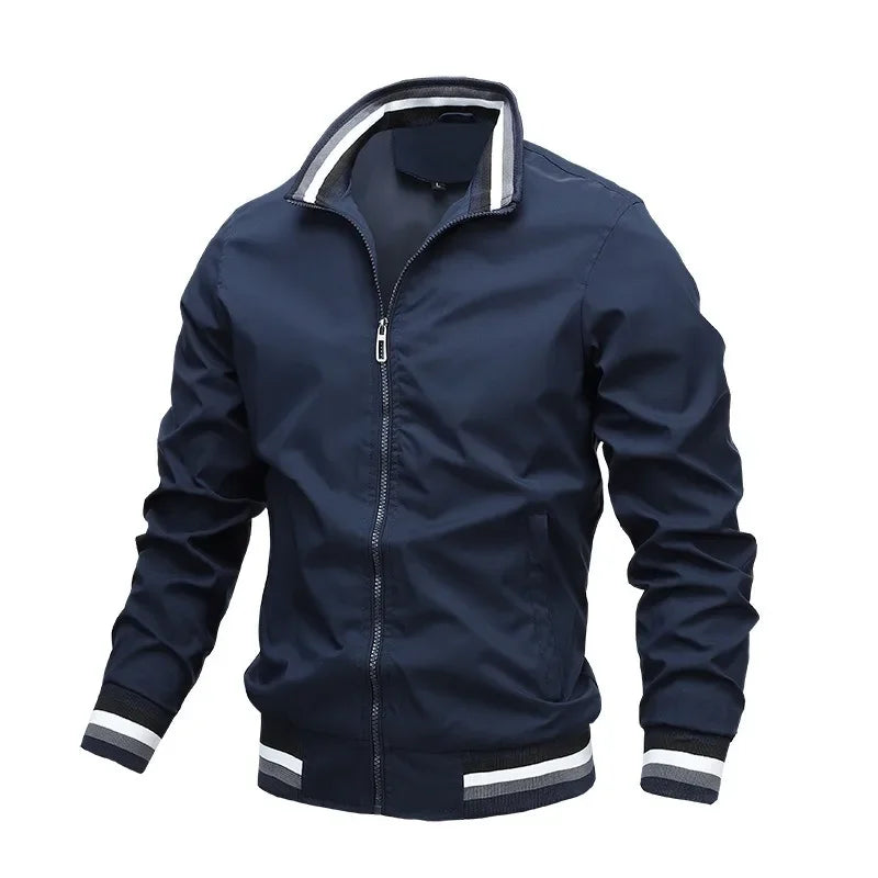 Veste zippée à col montant